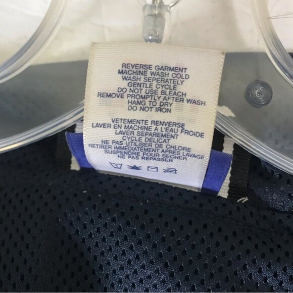 Reebok 1/2 Zipper Nylon Windbreaker Jacket Hood Mesh Pockets Drawcord Unisex XL - Picture 9 of 15